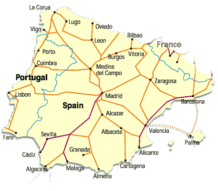 Portugal and Spain